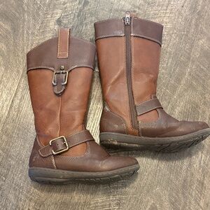 b.o.c. Brown Kids Riding Boots with Dual Buckles